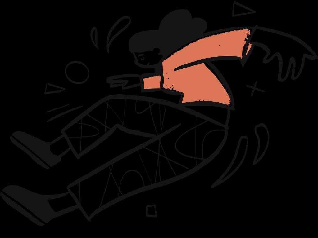 Person floating peacefully